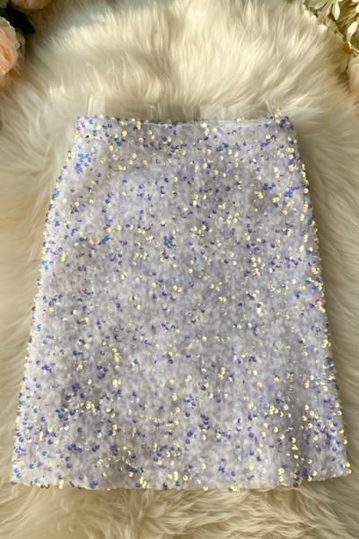 Μοντέρνα γυναικεία φούστα σε μαύρο και άσπρο χρώμα