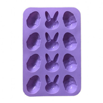 Великденска силиконова форма за бонбони и печене на сладки с размер 22,5* 14,7* 1,6  см