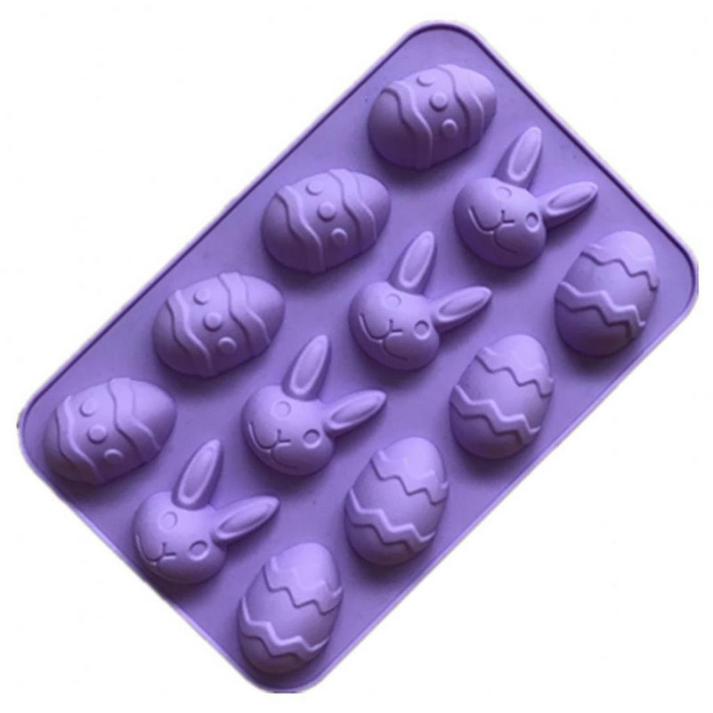 Formă din silicon de Paște pentru bomboane și prăjituri cu dimensiunea 22,5 * 14,7 * 1,6 cm
