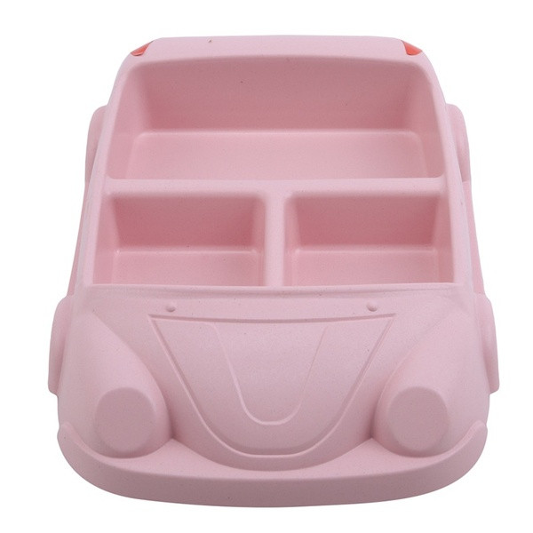 Kūrybiška plastikinė plokštė su trimis skyriais automobilio formos