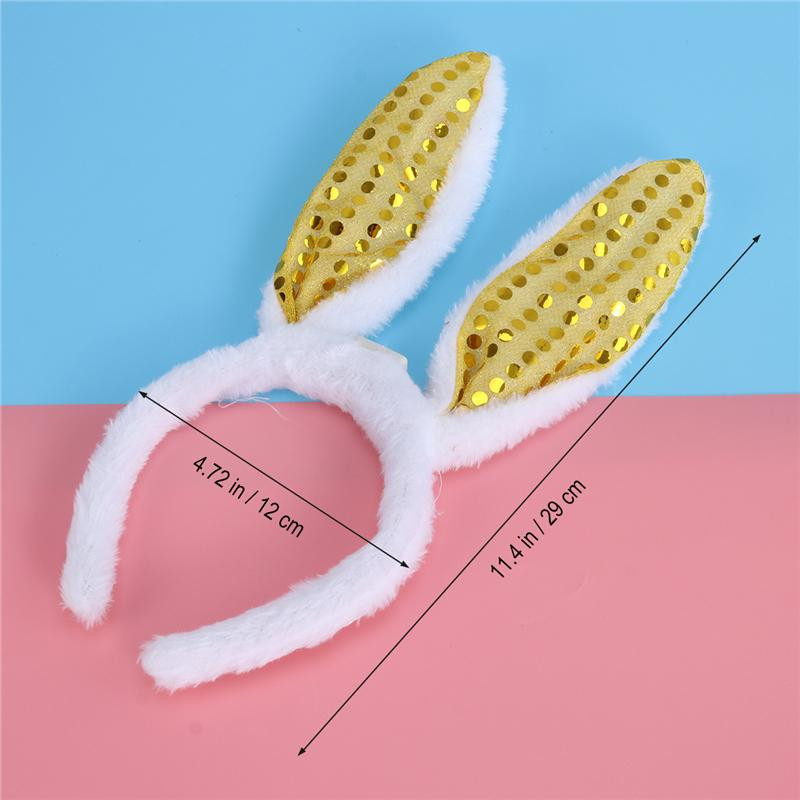 LED tijara za kosu sa zečjim svjetlećim ušima pogodna za uskršnje zabave