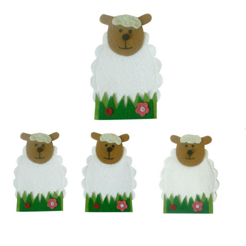 Dekoratív húsvéti tokok edényekhez - 4 darabos készlet