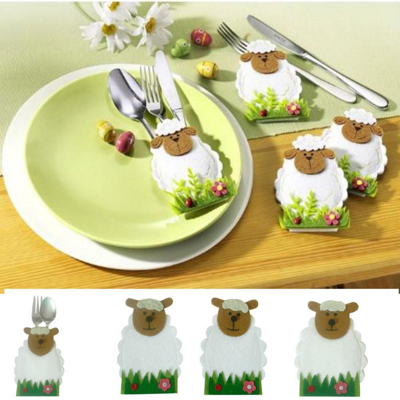 Dekoratív húsvéti tokok edényekhez - 4 darabos készlet