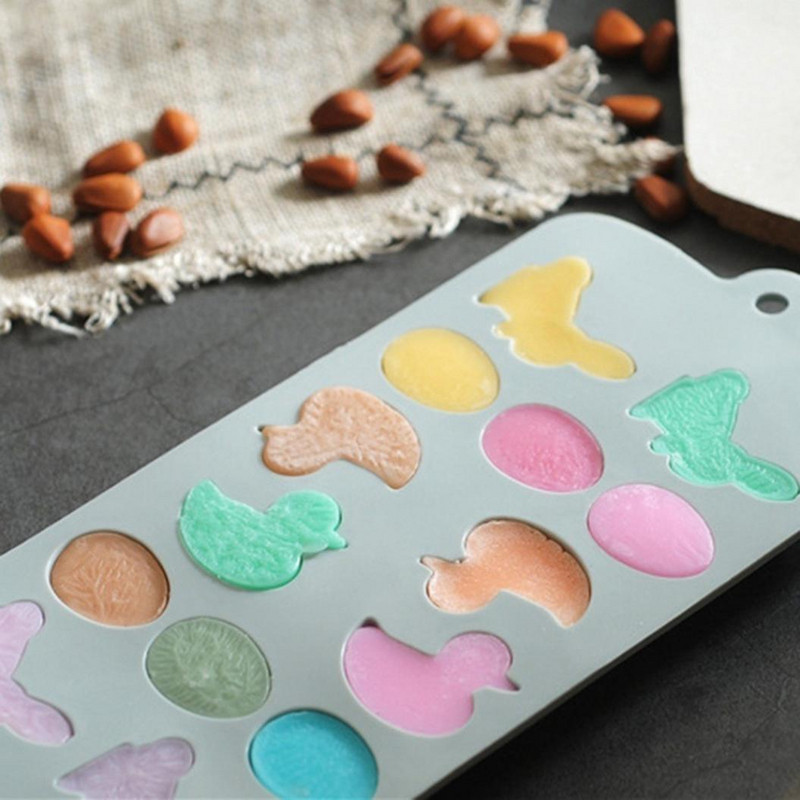 Húsvéti szilikon forma cukorkákhoz és édességekhez nyuszi, tojás és kacsa formájú