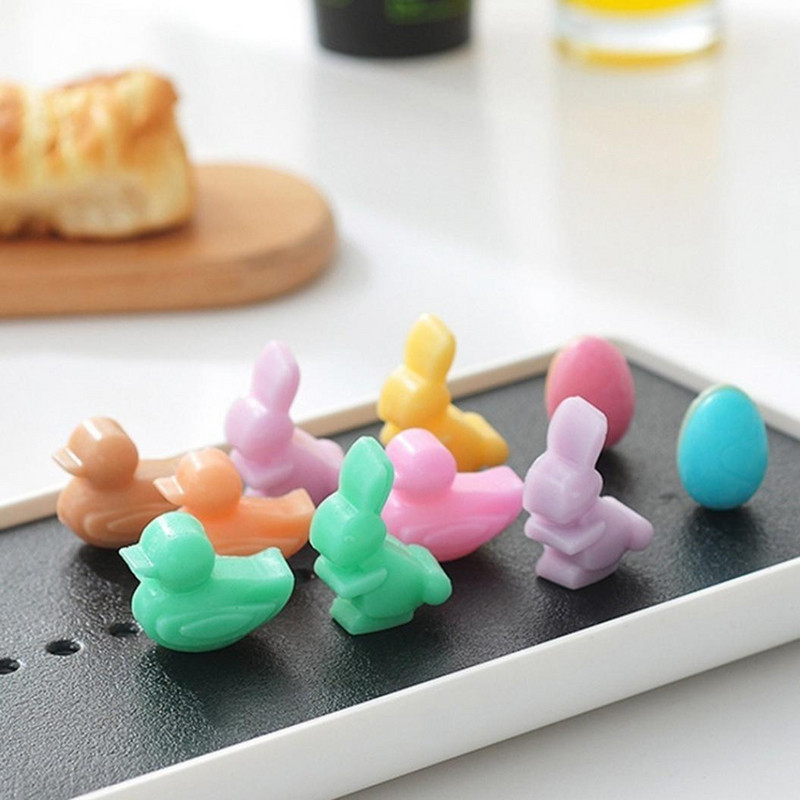 Húsvéti szilikon forma cukorkákhoz és édességekhez nyuszi, tojás és kacsa formájú
