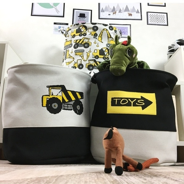 Trijų modelių sulankstomas krepšys su automobiliniais prietaisais, tinkančiais žaislams laikyti