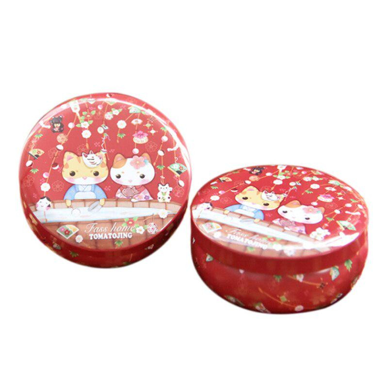 Ünnepi húsvéti doboz cukorkának és tojásnak, kerek formában