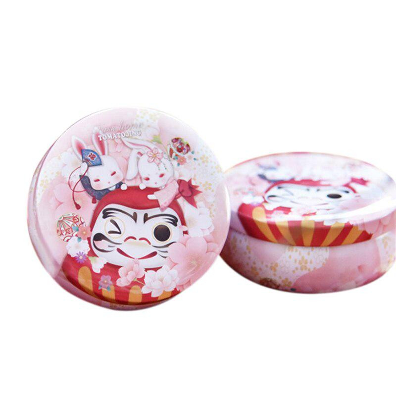 Ünnepi húsvéti doboz cukorkának és tojásnak, kerek formában