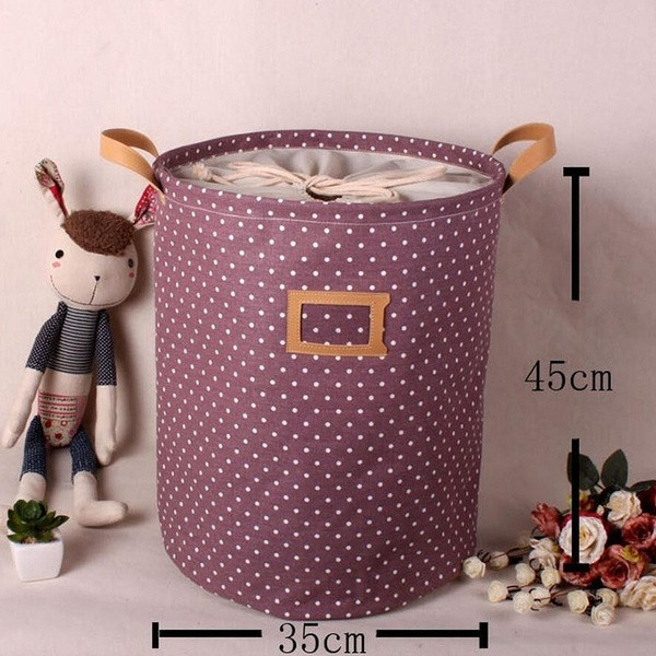 Vandeniui atsparus krepšys su rankenomis žaislams ar skalbiniams laikyti