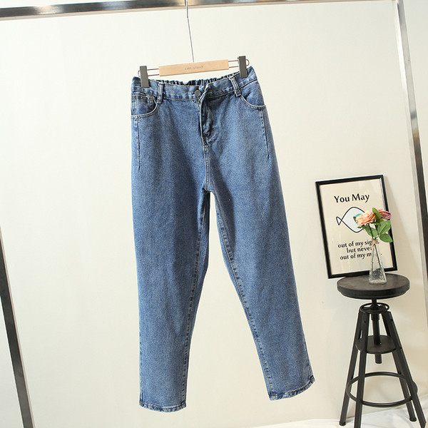 Női farmer magas derékkal - egy új modell 4XL méretig