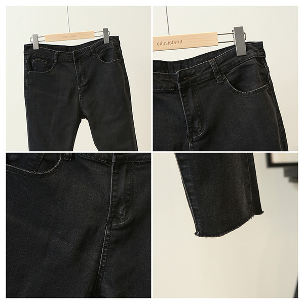 Női farmer magas derékkal Karcsú modell tavaszra és őszre