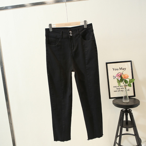 Μοντέρνα γυναικεία παντελόνια με σκισμένα μοτίβα και τσέπες