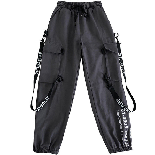 Alkalmi női nadrág magas derékkal és zsebekkel