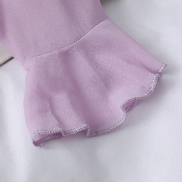 Uue mudeliga naiste kleit spitsikaelusega, tikandite ja lootosevarrukatega