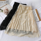 Új modell csipke női szoknya magas derékkal