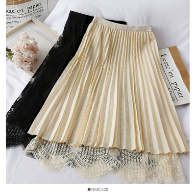 Új modell csipke női szoknya magas derékkal