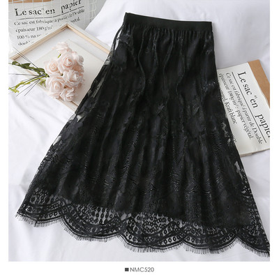 Új modell csipke női szoknya magas derékkal