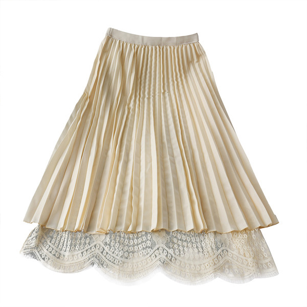 Új modell csipke női szoknya magas derékkal