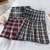 Нов модел дамска плисирана пола - висока талия