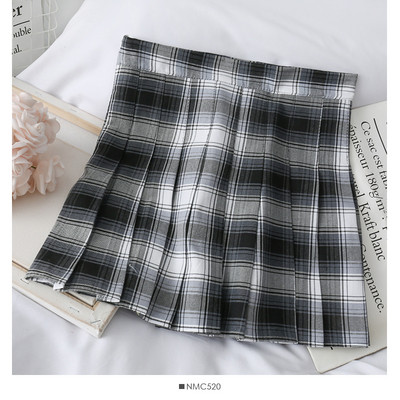 Нов модел дамска плисирана пола - висока талия