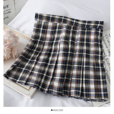 Нов модел дамска плисирана пола - висока талия