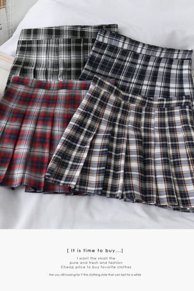 Нов модел дамска плисирана пола - висока талия