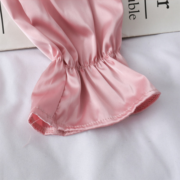 Μοντέρνα γυναικεία μπλούζα με τετράγωνη λαιμόκοψη, κορδόνια και μανίκια λωτού