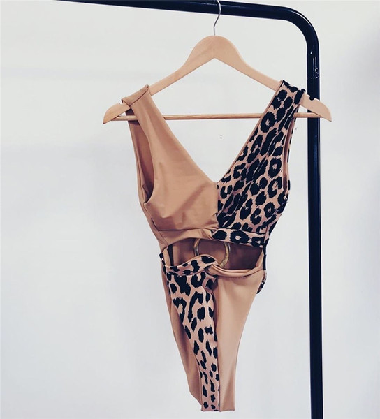 ÚJ modell teljes fürdőruha leopárd mintával és kivágással