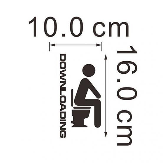 1 db. matrica WC-ülőkéhez vagy más sima felületre a fürdőszobában