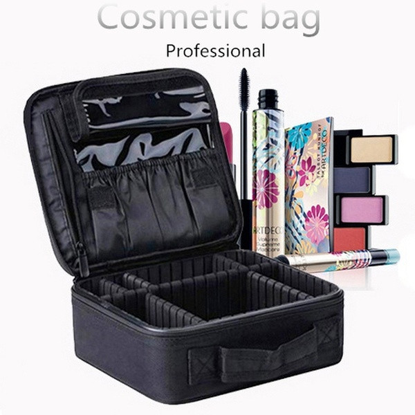 Professional waterproof make-up case with large capacity in two models with different internal distribution
