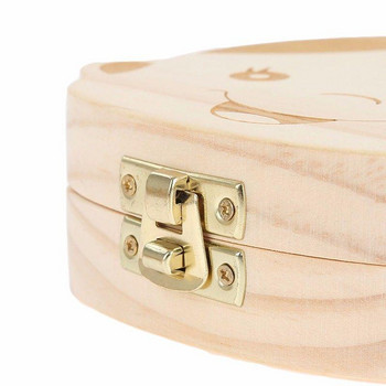 Дървена кутия за съхранение на млечни зъби 