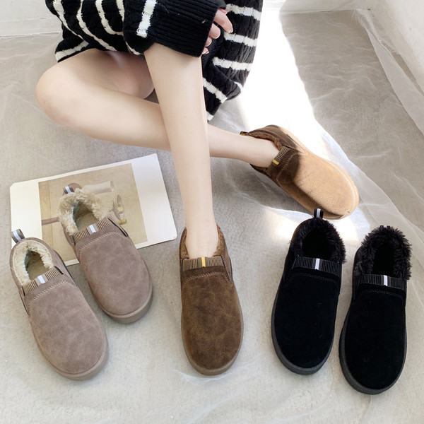 Naiste vabaajajalatsid pehme ökoseemisnahast voodriga lameda tallaga