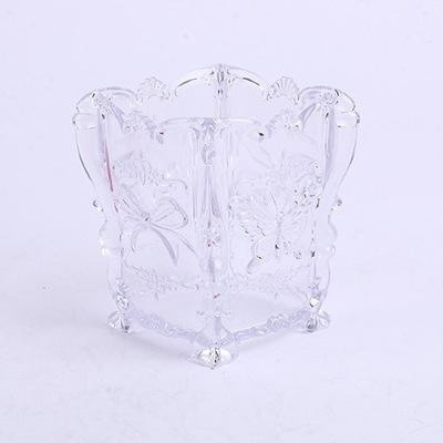 Kozmetički stalak za kistove i šminku s trakom i leptirom