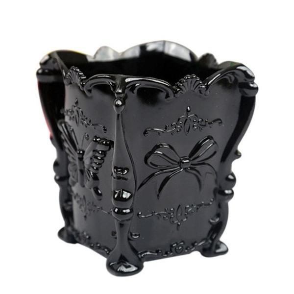 Kozmetički stalak za kistove i šminku s trakom i leptirom