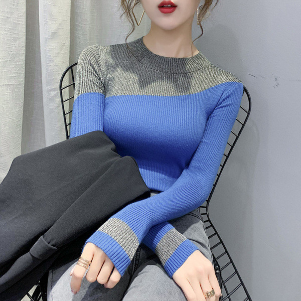 Αδυνάτισμα μπλουζάκι κυρία με κορδόνια με κορδόνι με μισό ύψος γιακά