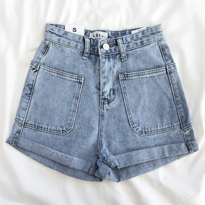 Καλοκαιρινά σορτς με ψηλά παντελόνια μέσης και τσέπες