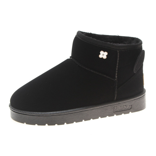 Őszi-téli női csizma puha béléssel, lapos talppal