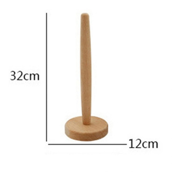 Drveni stalak za kuhinjski papir dimenzija 32x12 cm