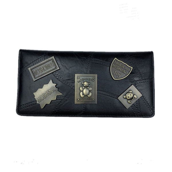 Modern női pénztárca eko bőrből, fém elemekkel