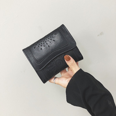 Καθημερινό γυναικείό έκο δερμάτινο πορτοφόλι με κέντημα