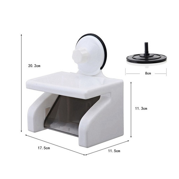 Műanyag falra szerelhető WC-papír tartó maximum 5 kg teherbírással