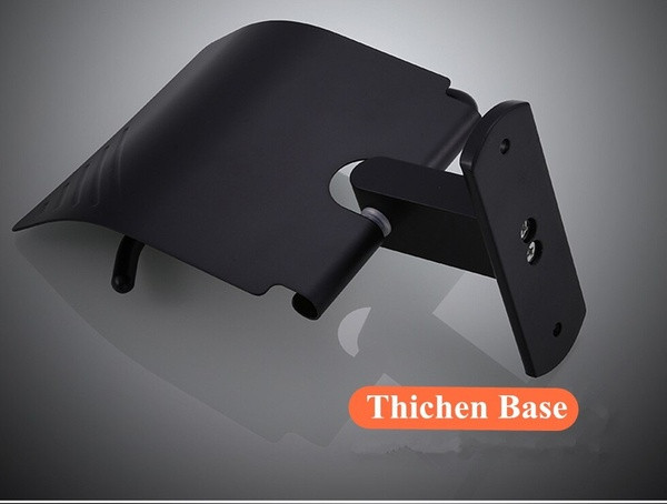 Metalni mat crni držač za toalet papir