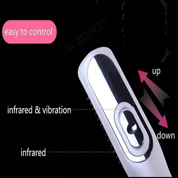 Belaidės plaukų šukos – terapija su infraraudonaisiais spinduliais ir vibracija masažui ir plaukų augimui