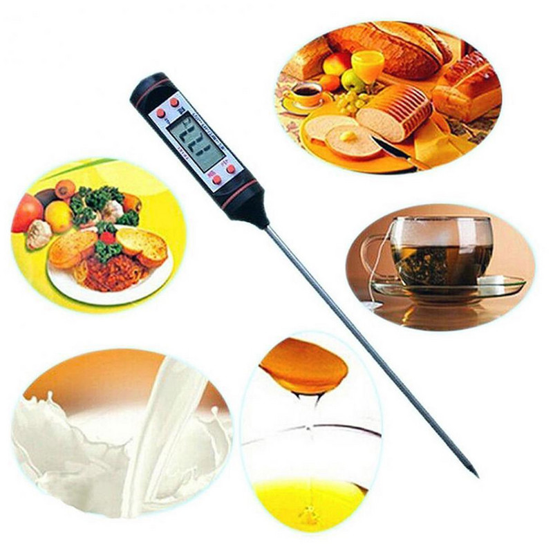 Digital thermometer for cooking barbecue, meat and other foods