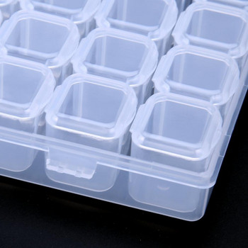  Пластмасова кутия за съхранение на декоративни камъчета, комплекти за рисуване на нокти