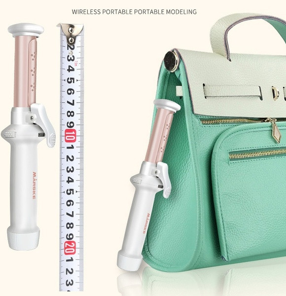 Nešiojamas belaidis plaukų suktukas su keramine danga ir įkraunamas per USB laidą