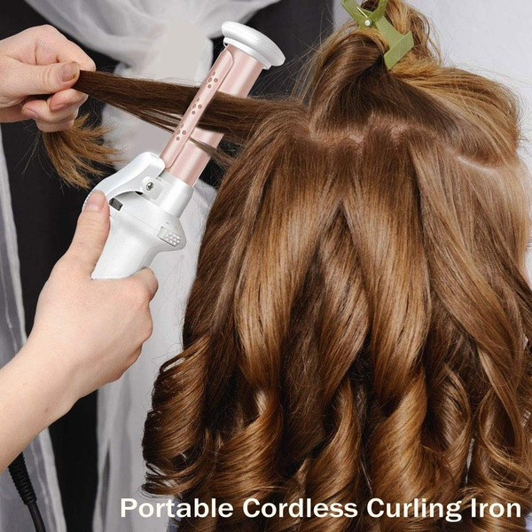 Nešiojamas belaidis plaukų suktukas su keramine danga ir įkraunamas per USB laidą