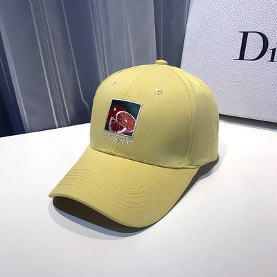 Καθημερινό γυναικείο καπέλο με κορδόνι και κέντημα με την επιγραφή `IT IS TASTY`