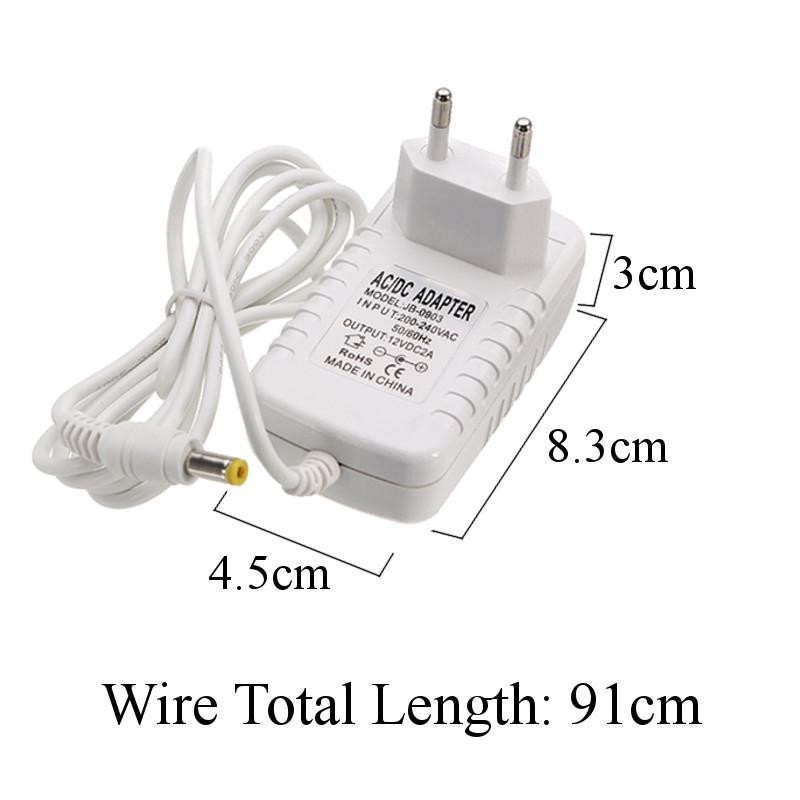 DC 12V 2A LED адаптер - трансформатор за захранване на домакинска електроника