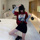 Modern női kétrészes blúz mintával és flitterekkel